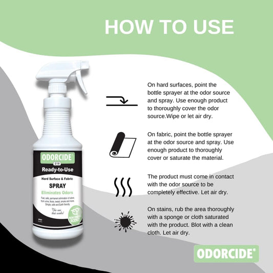 Odor Eliminator Spray: Odor Eliminator for Strong Odor on Carpets, Hardwood & More - Smoke, Sweat & Pet Odor Eliminator for Home w/ Non-Enzymatic Formula, 32 Oz (Fresh Scent)