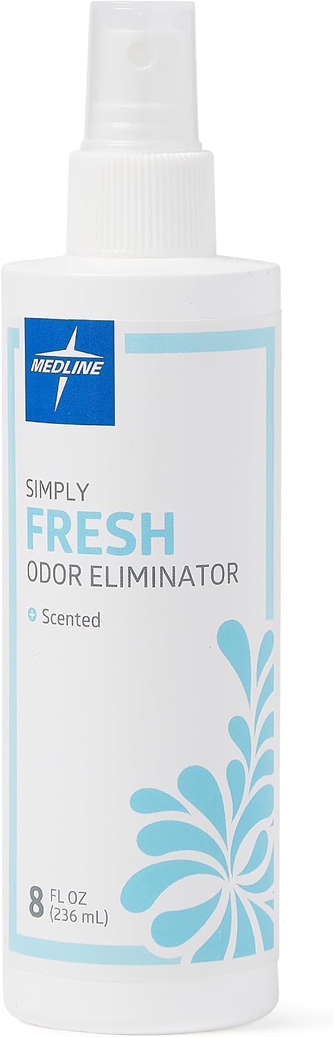 Simply Fresh Odor Eliminator 8 Oz Spray, Lightly Scented, Pump Bottle, Convenient Odor Neutralizer, Bathroom, Home, Pets, Healthcare, 1 Bottle