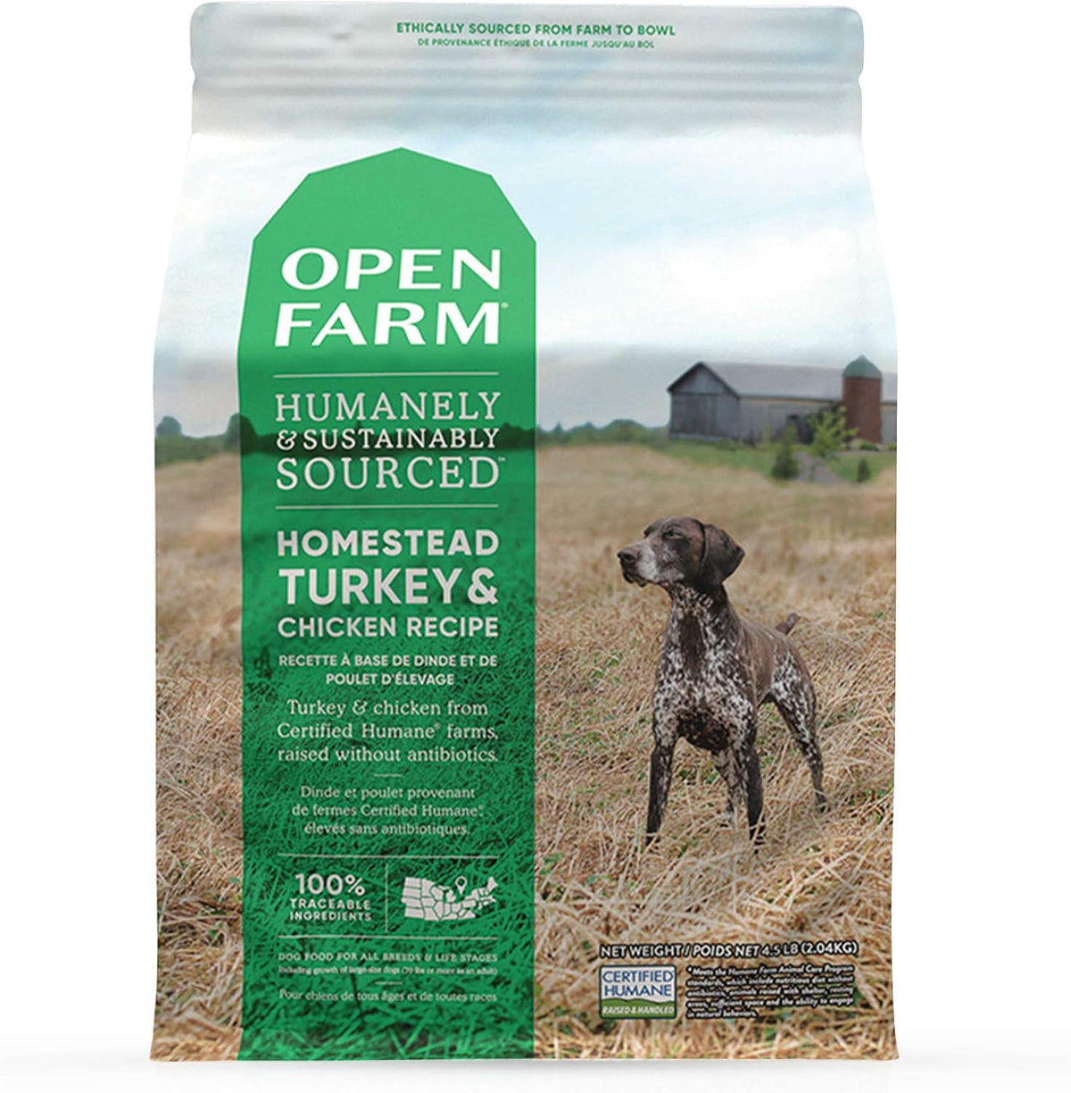 Grain Free Dry Dog Food, Senior Dog Kibble, 22lb Bag