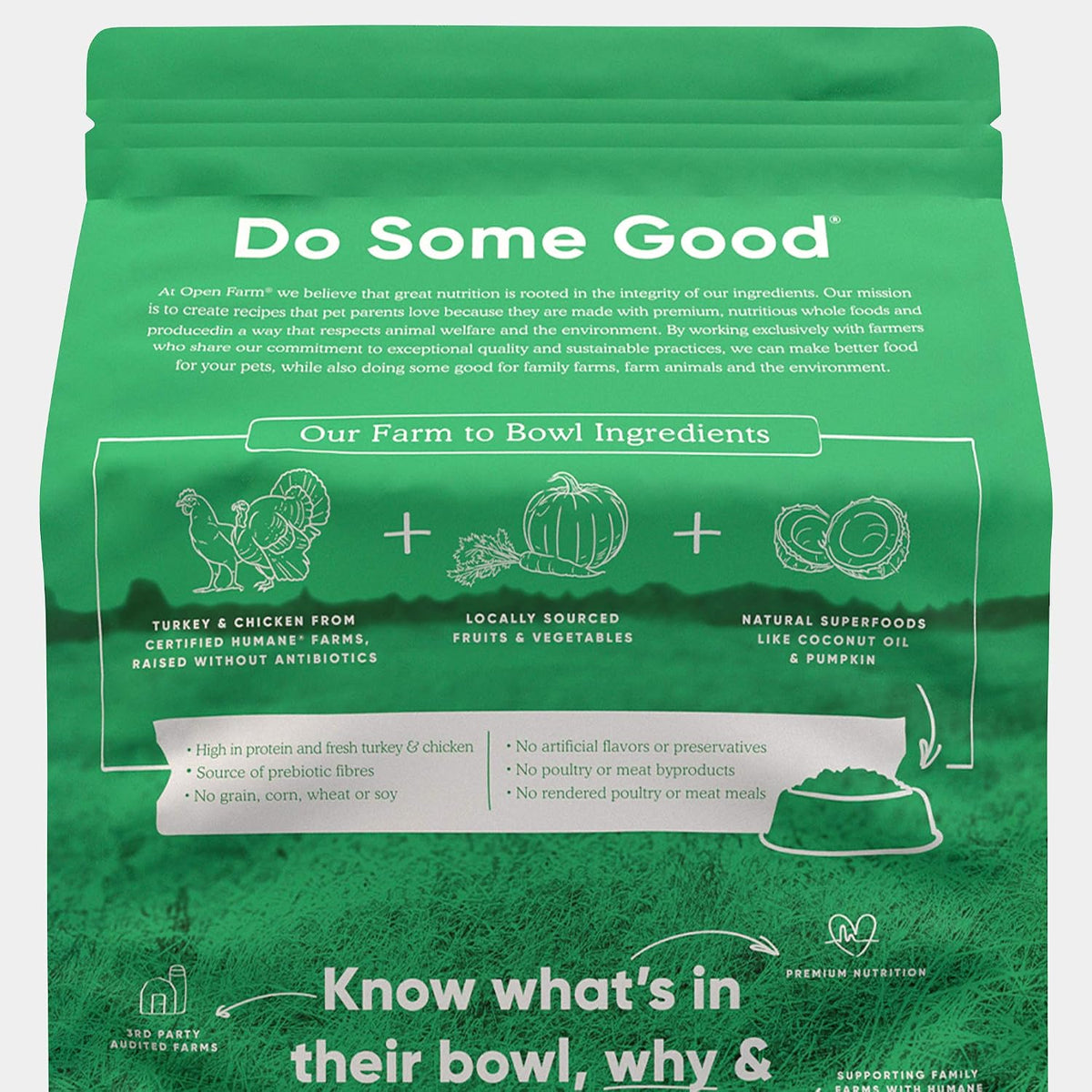 Grain Free Dry Dog Food, Senior Dog Kibble, 22lb Bag