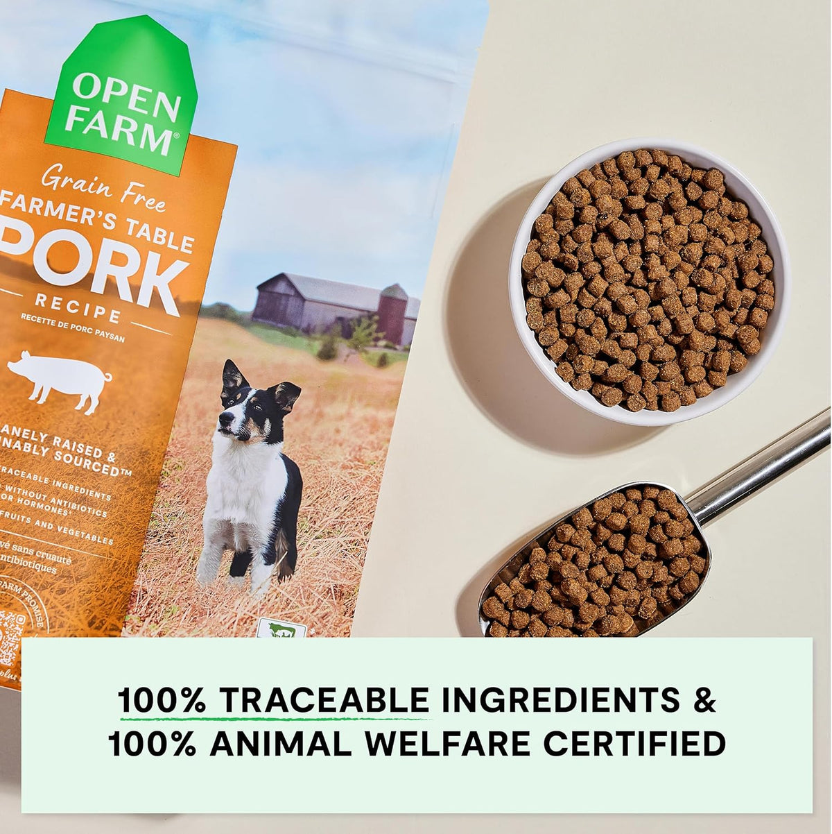 Grain Free Dry Dog Food, Senior Dog Kibble, 22lb Bag