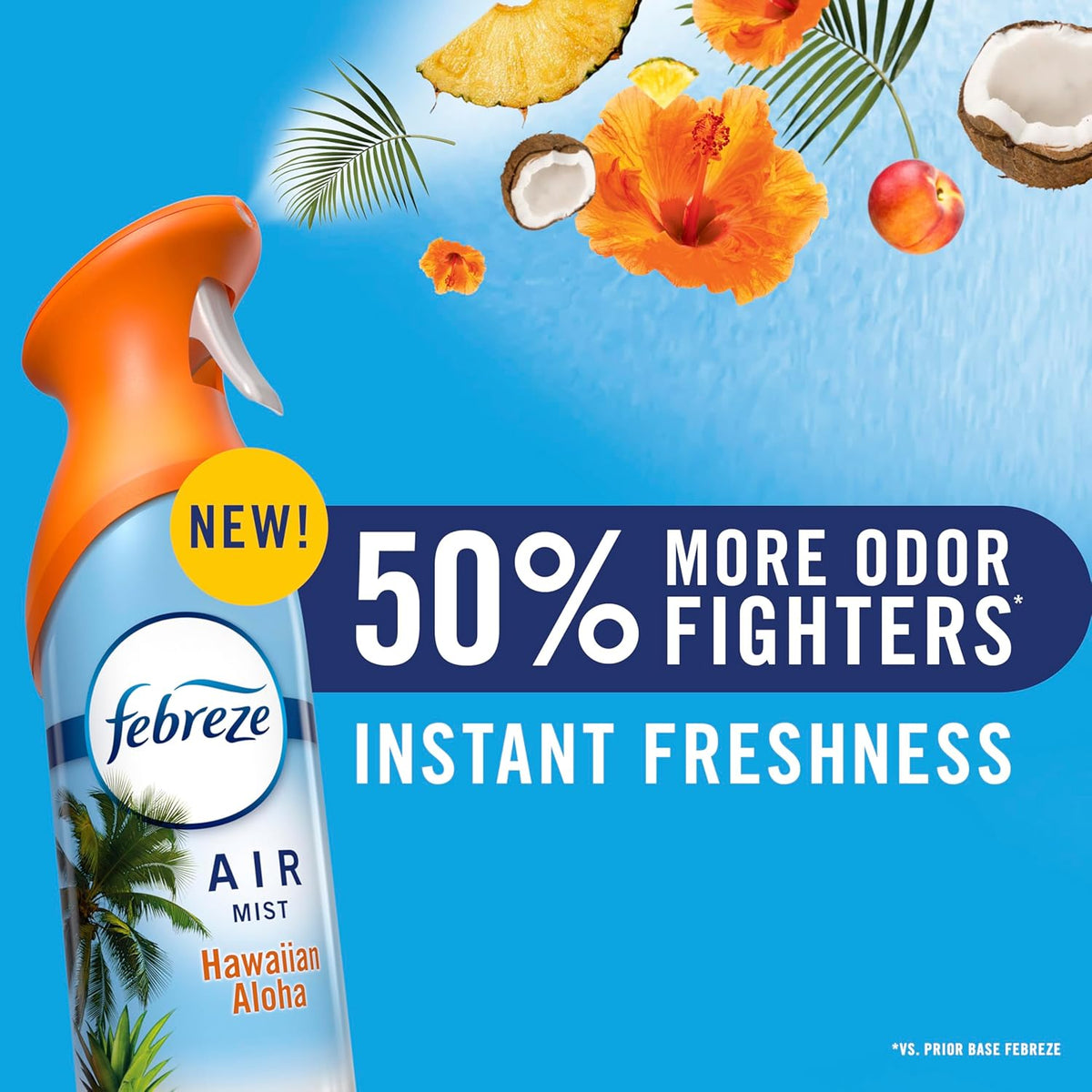 Air Mist, Air Freshener Spray, Odor Fighting Room Spray, Deodorizer for Home Bathroom Kitchen Apartment, Pet Odor Fighter Fresh Scent, 8.1oz (Pack of 3)