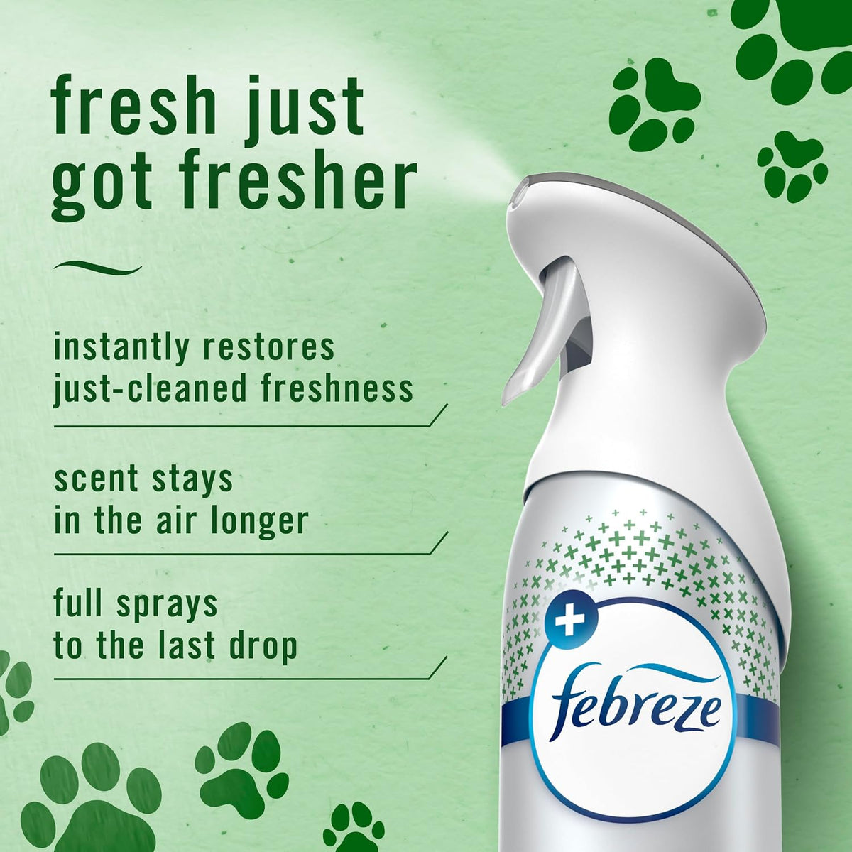 Air Mist, Air Freshener Spray, Odor Fighting Room Spray, Deodorizer for Home Bathroom Kitchen Apartment, Pet Odor Fighter Fresh Scent, 8.1oz (Pack of 3)