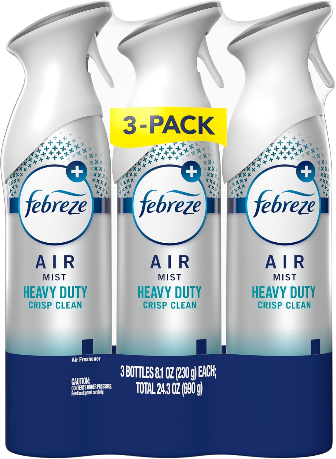 Air Mist, Air Freshener Spray, Odor Fighting Room Spray, Deodorizer for Home Bathroom Kitchen Apartment, Pet Odor Fighter Fresh Scent, 8.1oz (Pack of 3)