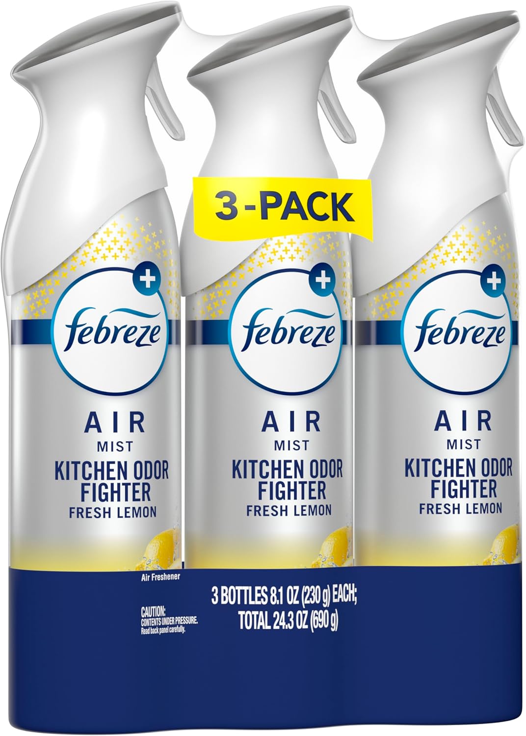 Air Mist, Air Freshener Spray, Odor Fighting Room Spray, Deodorizer for Home Bathroom Kitchen Apartment, Pet Odor Fighter Fresh Scent, 8.1oz (Pack of 3)