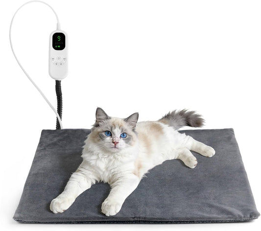 18 x 18 Inch Cat Heating Pad with 9 Temperature Settings