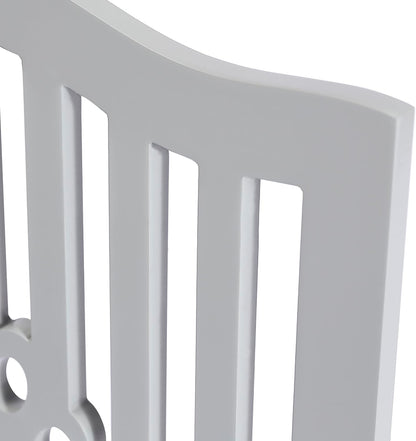 Pet Gate, Wooden Free Standing Dog Gate for Small Dogs and Cats. Great Folding Fence for Doorways, Halls, Stairs. White