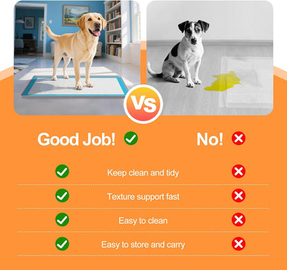 Pee Pad Tray Holder for Dogs,Non-Slip Silicone Dog Puppy Pad Holder,24 x 24 Square Puppy Potty Training Pads,No Spill Raised Lip High Edge,Portable, Leak-Proof Mat Trays for Indoor Floor Protection