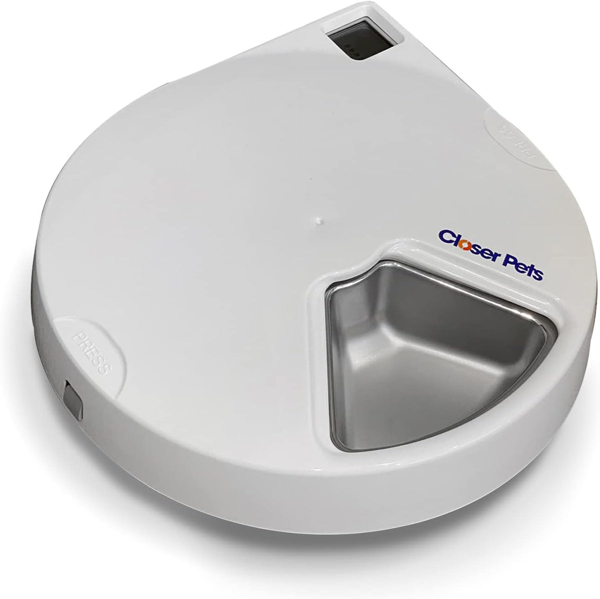 Cat Mate C500 5 Bowl Digital Timer-Controlled Automatic Pet Feeder - 5-Meal Feeder with Stainless Steel Bowl and Ice Packs, Wet or Dry Food, 5 Meals Up To 330 g Each, White