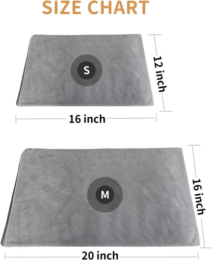 Pet Heating Pad for Cats and Small Dogs,Heated Cat Bed,Auto Temperature Control Waterproof Indoor Electric Pet Heating Pads for Cats with Chew Resistant Cord,16 * 12inch