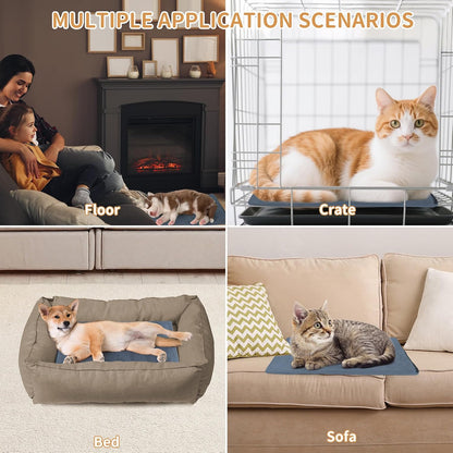 Pet Heating Pad for Cats and Small Dogs,Heated Cat Bed,Auto Temperature Control Waterproof Indoor Electric Pet Heating Pads for Cats with Chew Resistant Cord,16 * 12inch