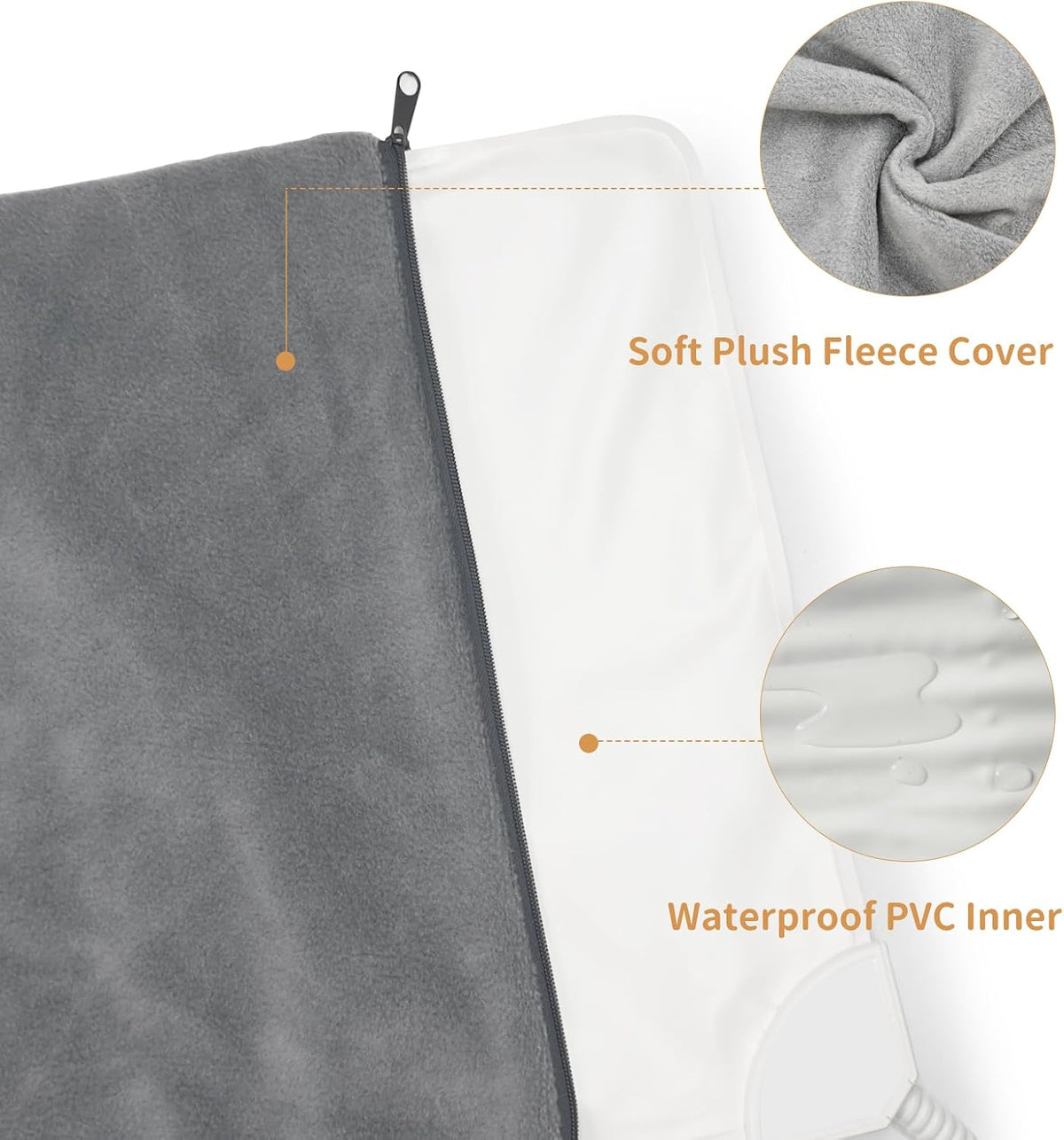 Pet Heating Pad for Cats and Small Dogs,Heated Cat Bed,Auto Temperature Control Waterproof Indoor Electric Pet Heating Pads for Cats with Chew Resistant Cord,16 * 12inch