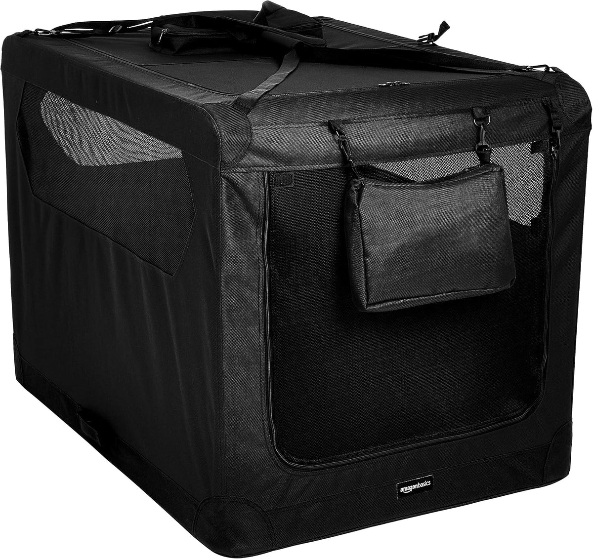 Folding Portable Soft Pet Dog Crate Carrier Kennel, 26 x 18 x 18 inches, Red