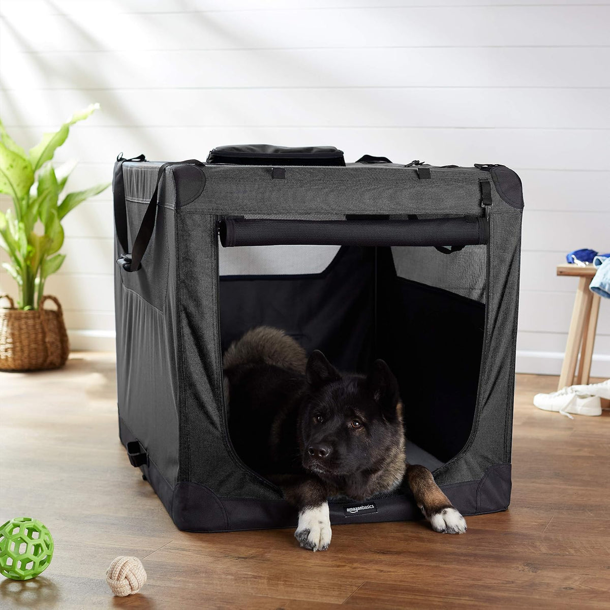 Folding Portable Soft Pet Dog Crate Carrier Kennel, 26 x 18 x 18 inches, Red