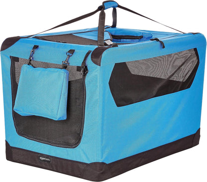 Folding Portable Soft Pet Dog Crate Carrier Kennel, 26 x 18 x 18 inches, Red