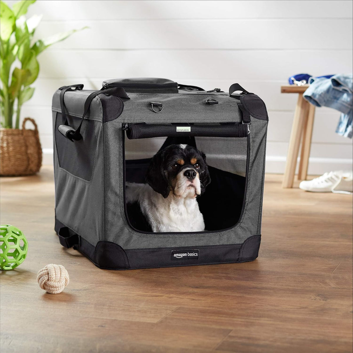 Folding Portable Soft Pet Dog Crate Carrier Kennel, 26 x 18 x 18 inches, Red