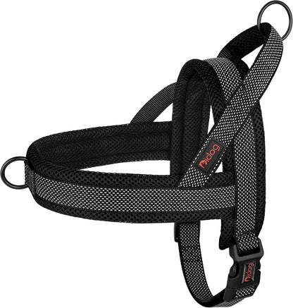 No Pull Dog Harness for Medium Dogs, Breathable Mesh, Hot Pink, M