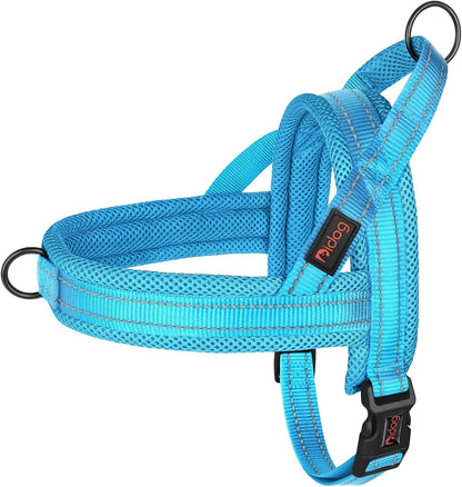 No Pull Dog Harness for Medium Dogs, Breathable Mesh, Hot Pink, M