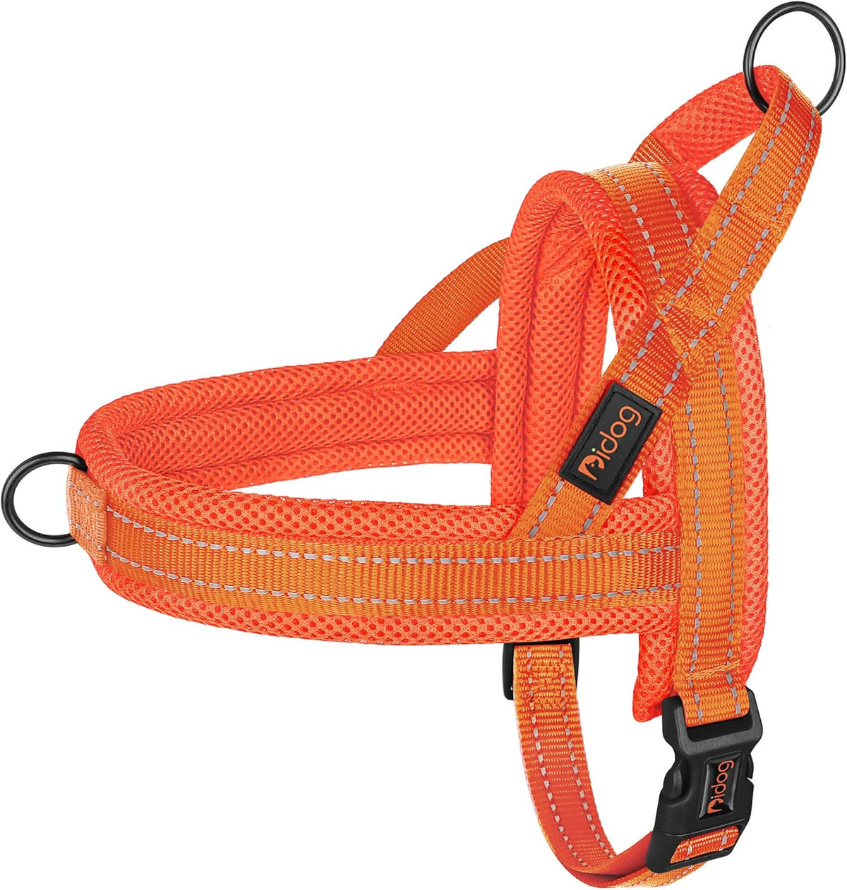 No Pull Dog Harness for Medium Dogs, Breathable Mesh, Hot Pink, M