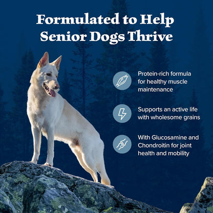Blue Buffalo Wilderness Chicken & Wholesome Grains Senior Dog Food, 14 lb