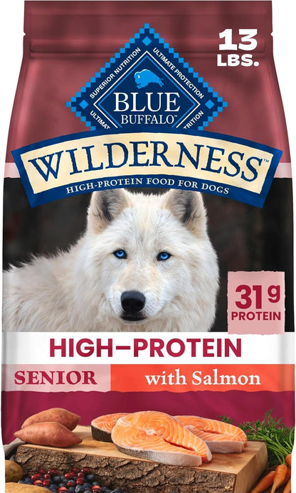 Blue Buffalo Wilderness Chicken & Wholesome Grains Senior Dog Food, 14 lb