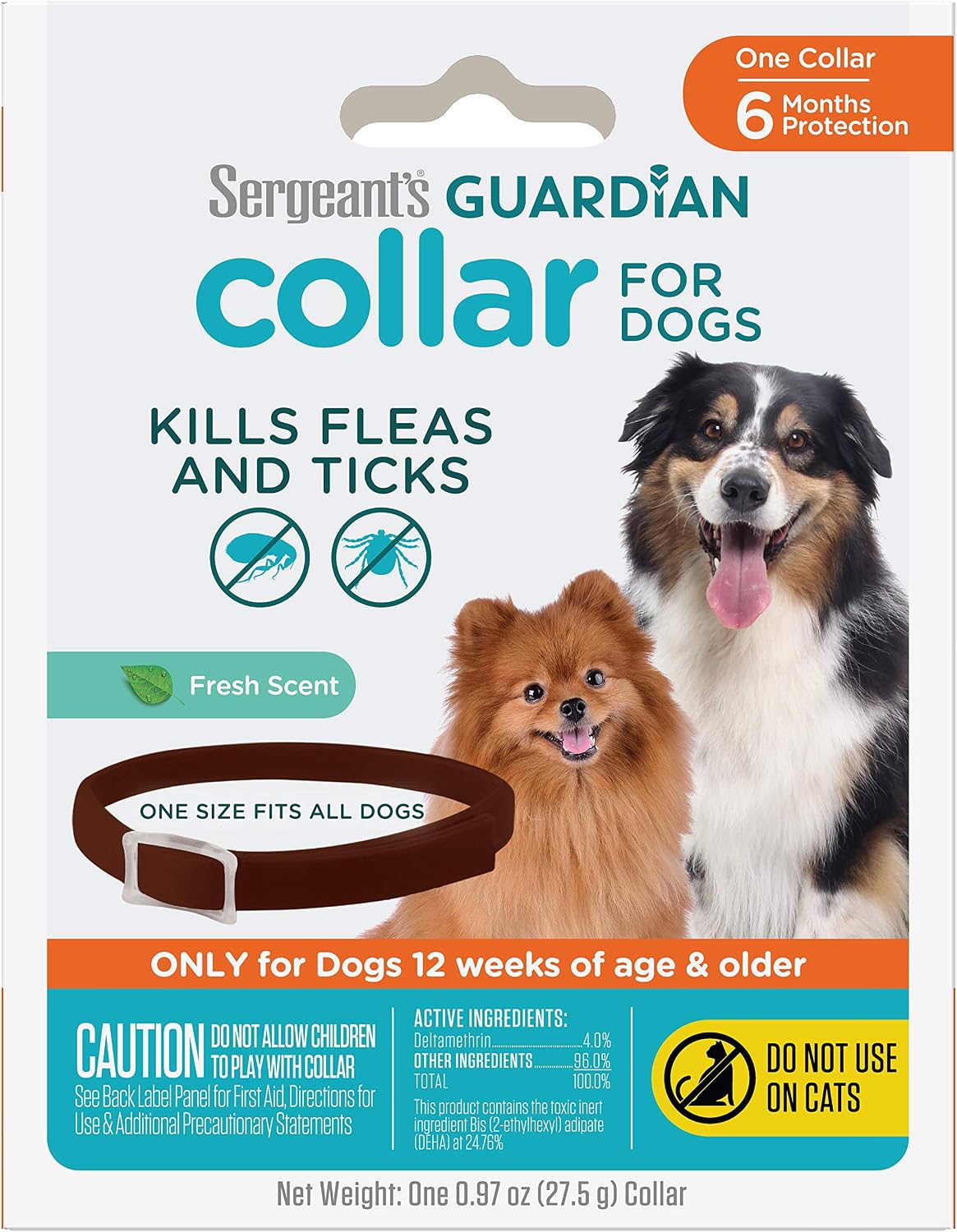 Sergeant's Guardian Flea & Tick Topical Dogs 7-33 lbs, 3-Month