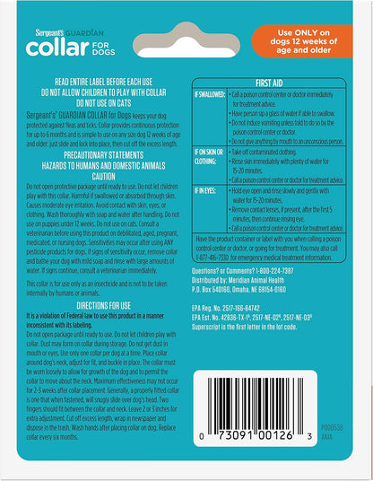 Sergeant's Guardian Flea & Tick Topical Dogs 7-33 lbs, 3-Month