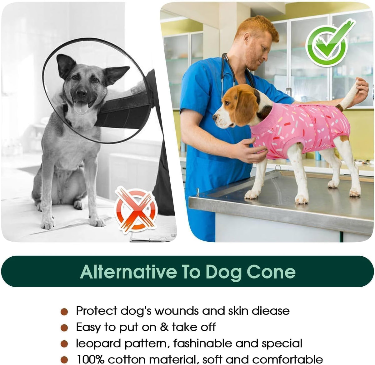 Recovery Suit for Dogs After Surgery, Female Dog Onesie for Surgery