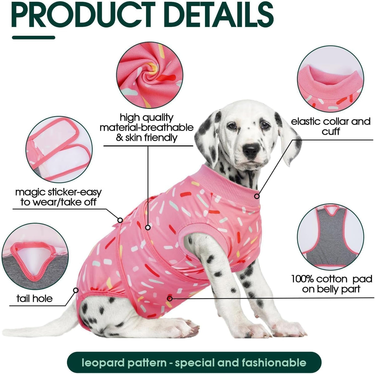 Recovery Suit for Dogs After Surgery, Female Dog Onesie for Surgery