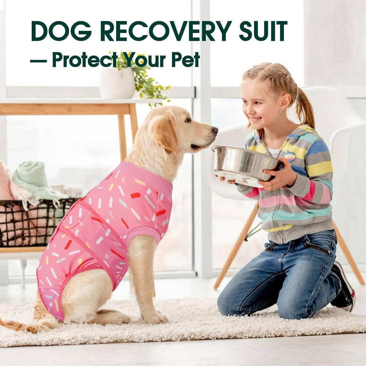 Recovery Suit for Dogs After Surgery, Female Dog Onesie for Surgery