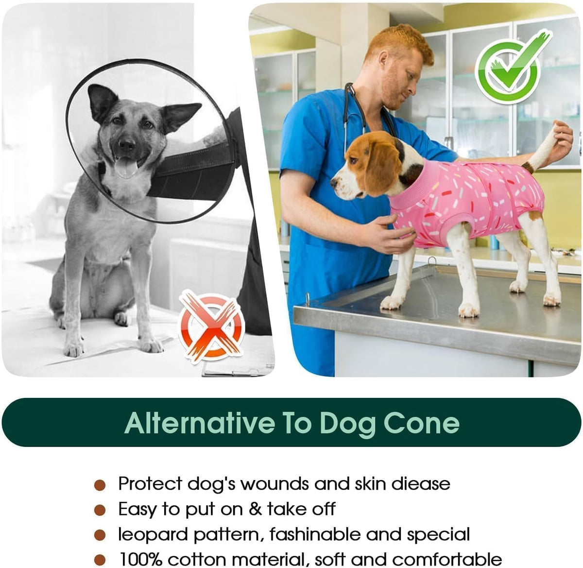 Recovery Suit for Dogs After Surgery, Female Dog Onesie for Surgery