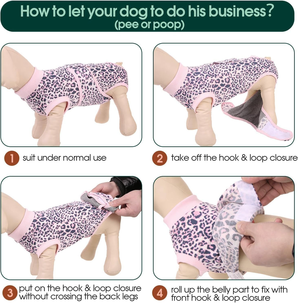 Recovery Suit for Dogs After Surgery, Female Dog Onesie for Surgery