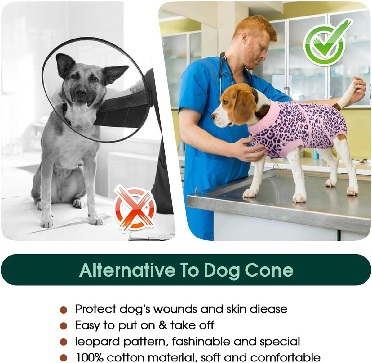 Recovery Suit for Dogs After Surgery, Female Dog Onesie for Surgery