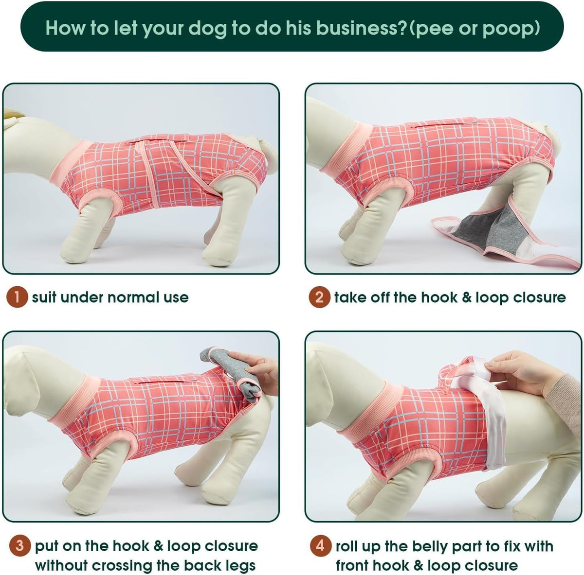 Recovery Suit for Dogs After Surgery, Female Dog Onesie for Surgery