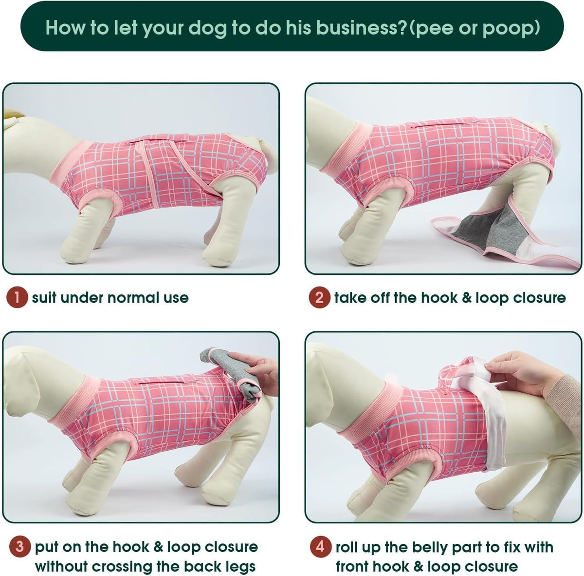 Recovery Suit for Dogs After Surgery, Female Dog Onesie for Surgery