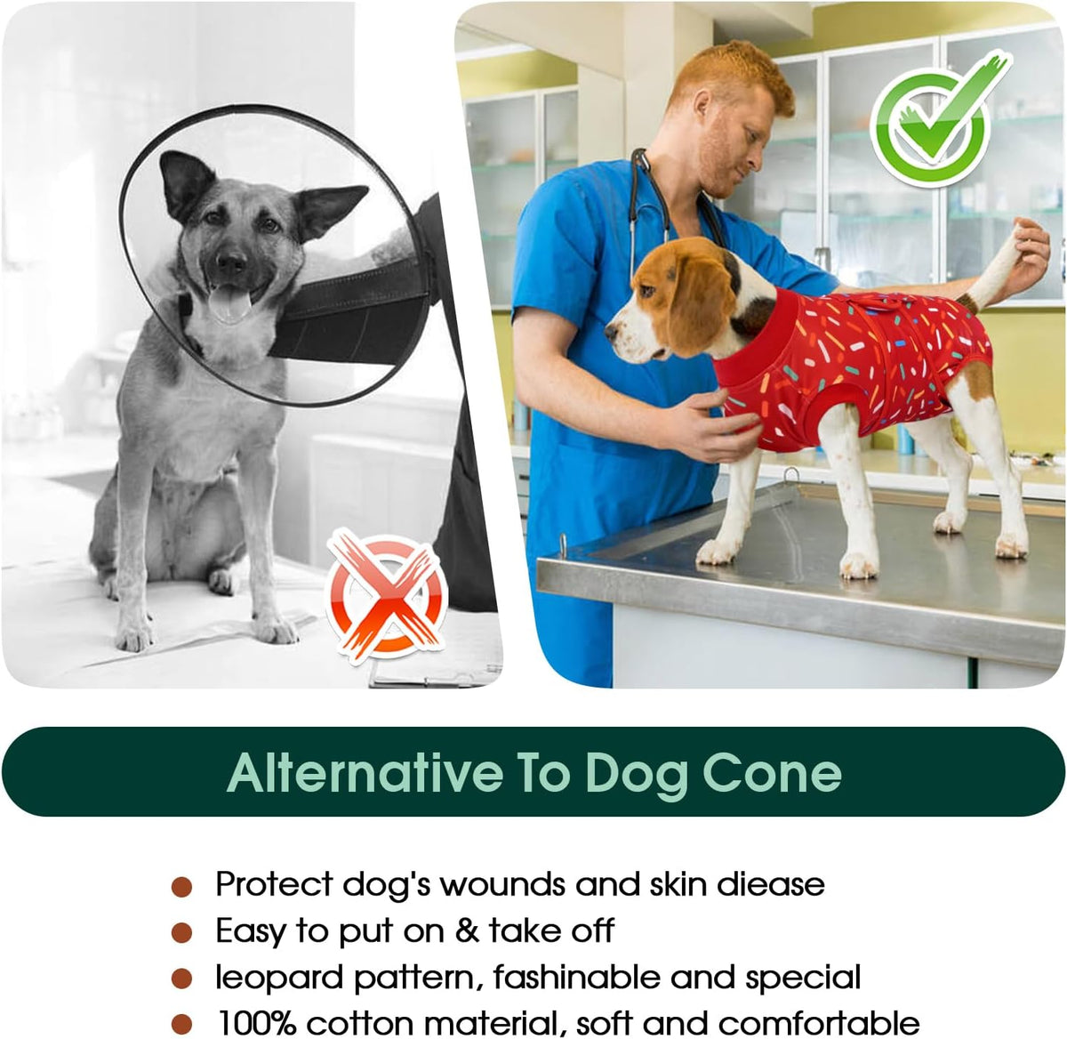 Recovery Suit for Dogs After Surgery, Female Dog Onesie for Surgery