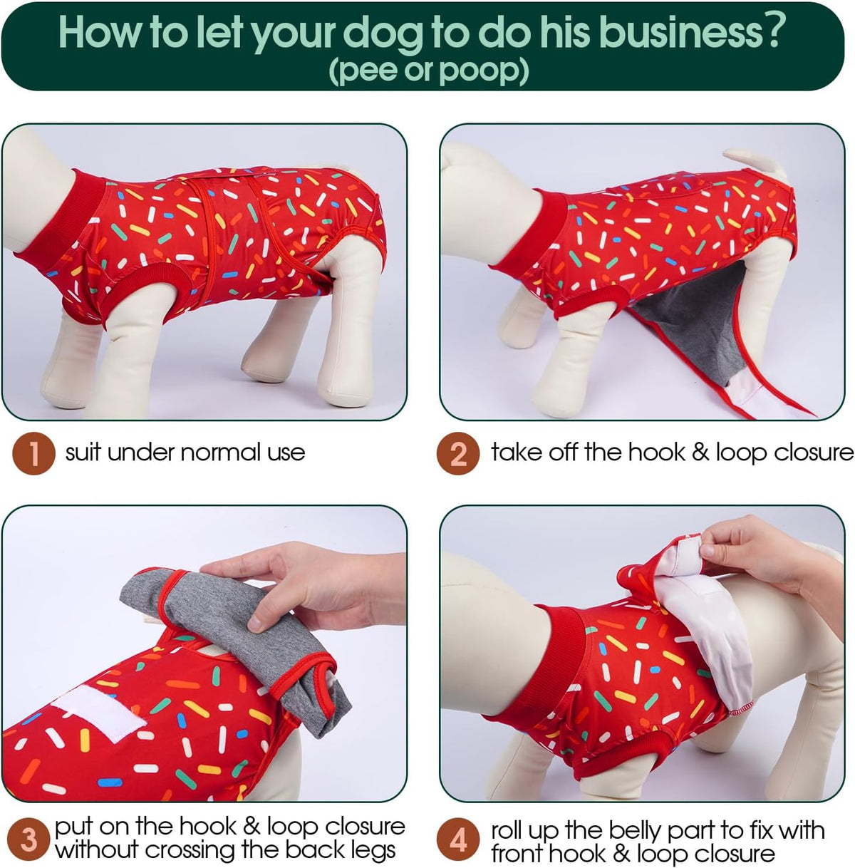 Recovery Suit for Dogs After Surgery, Female Dog Onesie for Surgery