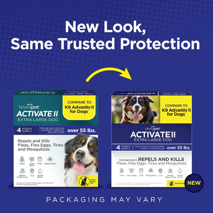 Activate II Flea and Tick Prevention for Extra Large Dogs 55+ lbs