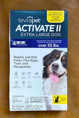 Activate II Flea and Tick Prevention for Extra Large Dogs 55+ lbs