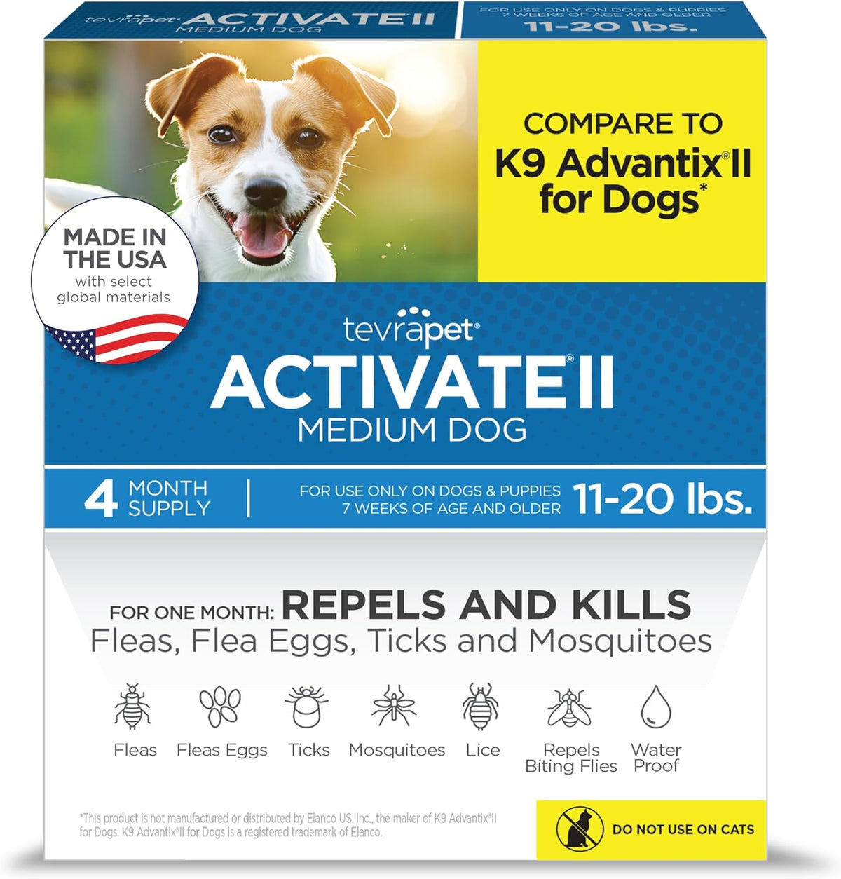 Activate II Flea and Tick Prevention for Extra Large Dogs 55+ lbs