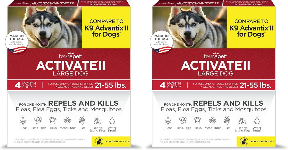 Activate II Flea and Tick Prevention for Extra Large Dogs 55+ lbs