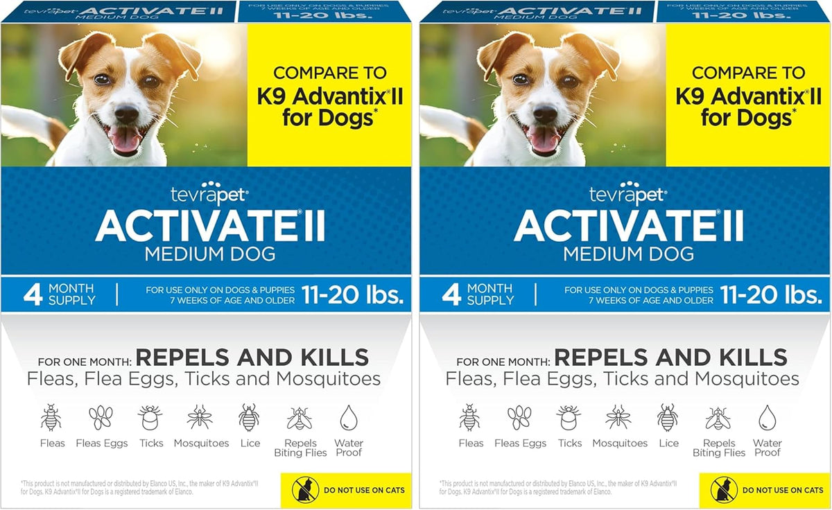 Activate II Flea and Tick Prevention for Extra Large Dogs 55+ lbs