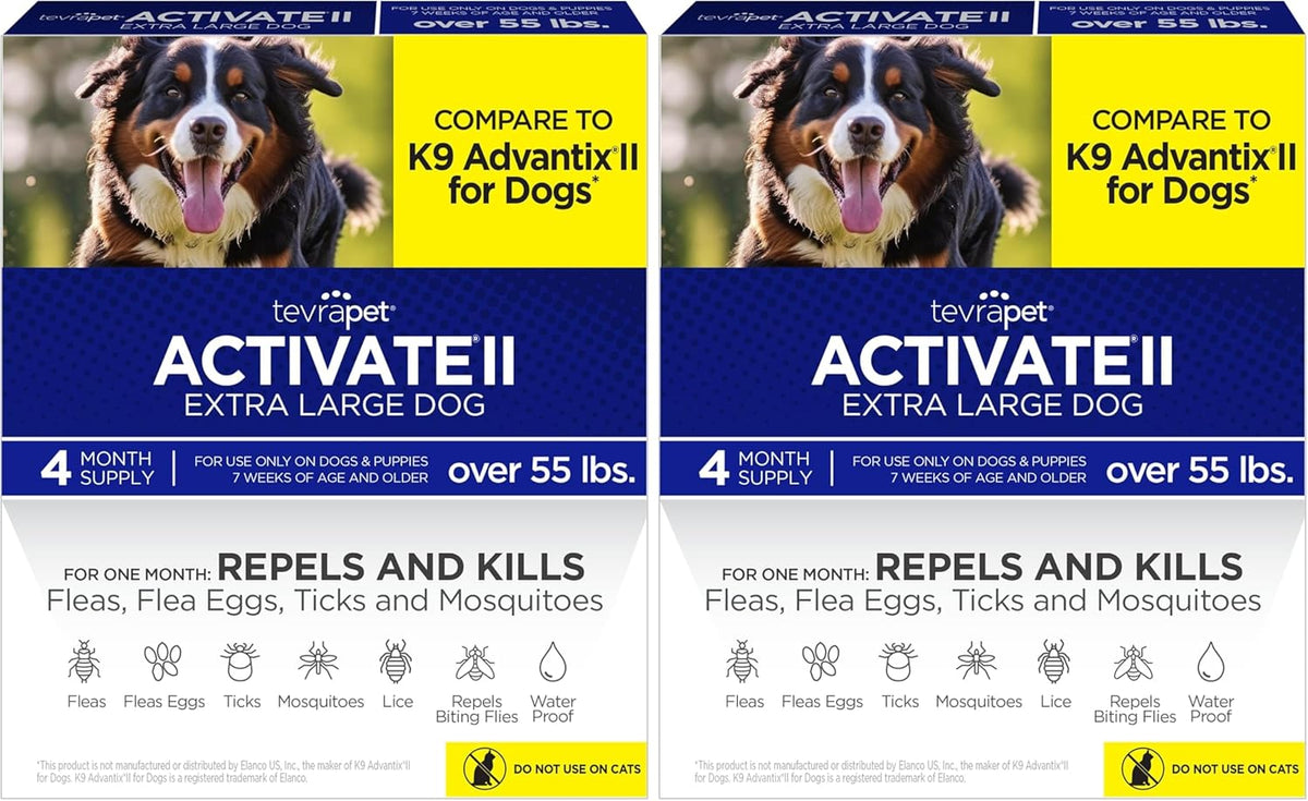 Activate II Flea and Tick Prevention for Extra Large Dogs 55+ lbs