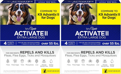 Activate II Flea and Tick Prevention for Extra Large Dogs 55+ lbs