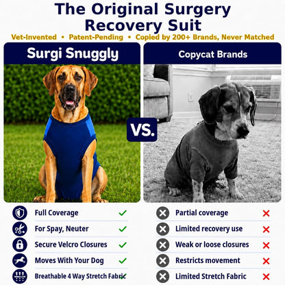 Dog Surgery Recovery Suit, Cone Alternative, Spay/Neuter LL