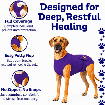 Dog Surgery Recovery Suit, Cone Alternative, Spay/Neuter LL
