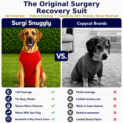Dog Surgery Recovery Suit, Cone Alternative, Spay/Neuter LL