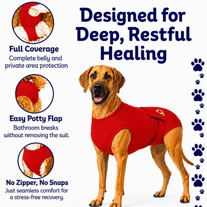 Dog Surgery Recovery Suit, Cone Alternative, Spay/Neuter LL