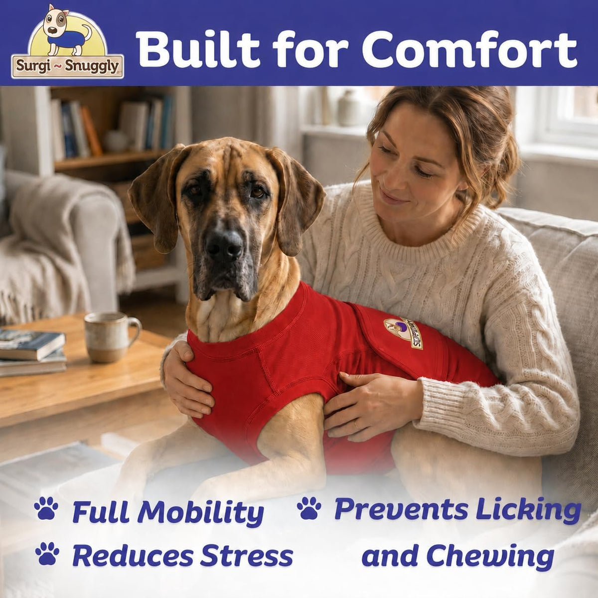 Dog Surgery Recovery Suit, Cone Alternative, Spay/Neuter LL