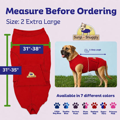 Dog Surgery Recovery Suit, Cone Alternative, Spay/Neuter LL